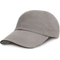 Result Headwear RC024XP 6 panelová nízkoprofilová sandwich šiltovka šedá/čierna