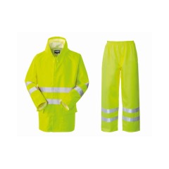 Rossini Hi-Vis reflexný pracovný set vodeodolný pánsky dámsky žltý