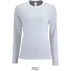 SOL’S Imperial LSL Dámske tričko s dlhým rukávom White