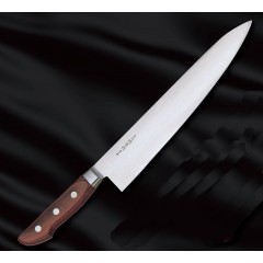 Sakai Takayuki Blue Steel Gyuto japonský kuchársky nôž 24cm Pakka wood