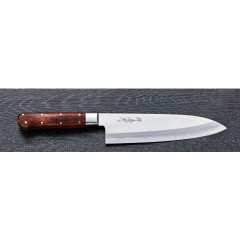 Sakai Takayuki Sugihara Santoku japonský kuchársky nôž 18cm Desert Ironwood