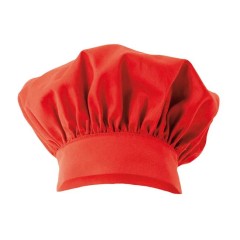 Velilla 404001 kuchárska čiapka vysoká pánska aj dámska červená